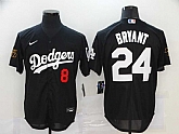 Dodgers 24 Kobe Bryant Black 2020 Nike KB Cool Base Jersey,baseball caps,new era cap wholesale,wholesale hats